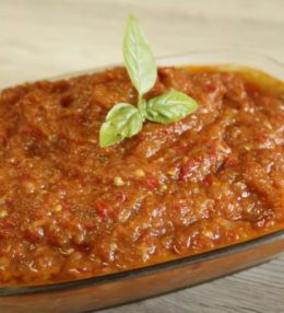 Roasted Eggplant and Pepper Spread (Zacusca)