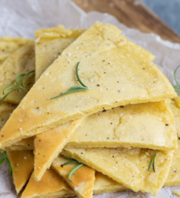 Chickpea Pancake With Rosemary